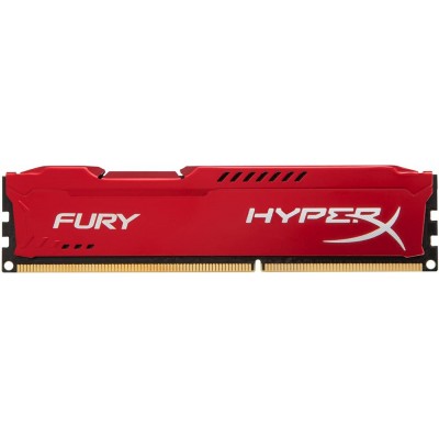 Memorie RAM Kingston, DIMM, DDR3, 4GB, 1600MHz, CL10, HyperX FURY Memory Red, 1.5V
