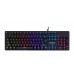 Tastatura mecanica Spacer Warrior, RGB, 104 taste, Blue Switch, Anti-spill, Neagra