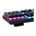 Tastatura mecanica Spacer Warrior, RGB, 104 taste, Blue Switch, Anti-spill, Neagra