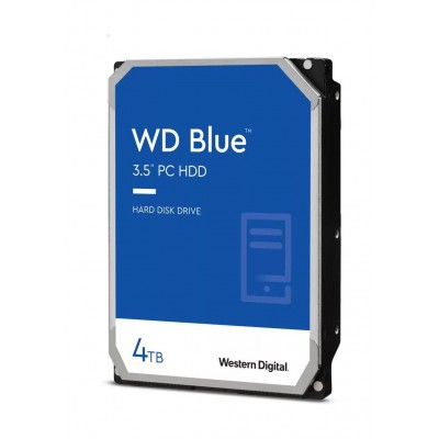 HDD intern WD Blue, 3.5", 4 TB, SATA-III, 5400rpm, 256MB