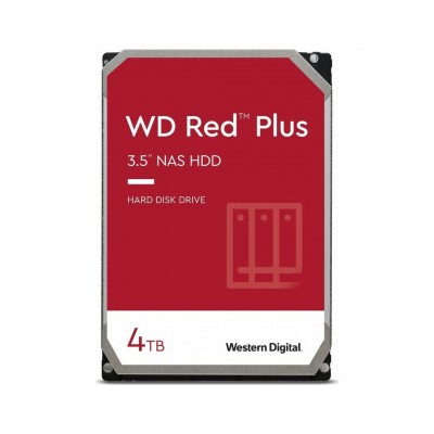 HDD intern WD Red Plus, 3.5", 4 TB, SATA-III,  5400rpm, 128MB